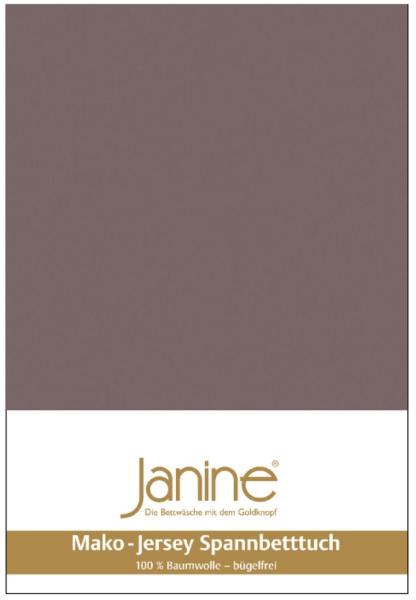 Janine Mako Jersey Spannbetttuch Bettlaken 140-160x200 cm OVP 5007 47 cappuccino