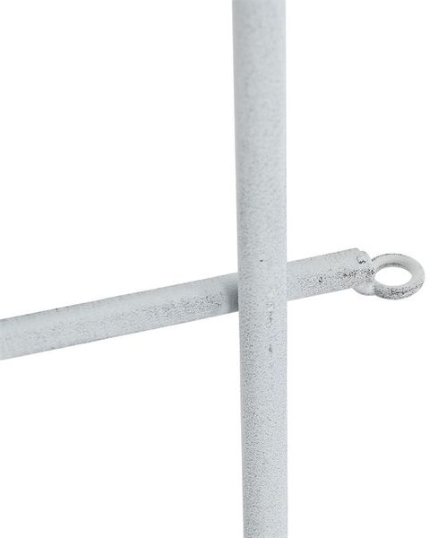 Rankgitter Gartenzaun Eisen Zaun Rankhilfe Rankzaun Metall Spalier Antik-Weiß Bild 12