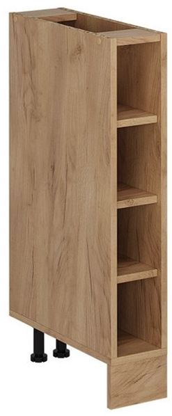 Küchenregal R-Line Goldkraft Eiche 15 cm ohne Arbeitsplatte Vicco Bild 5