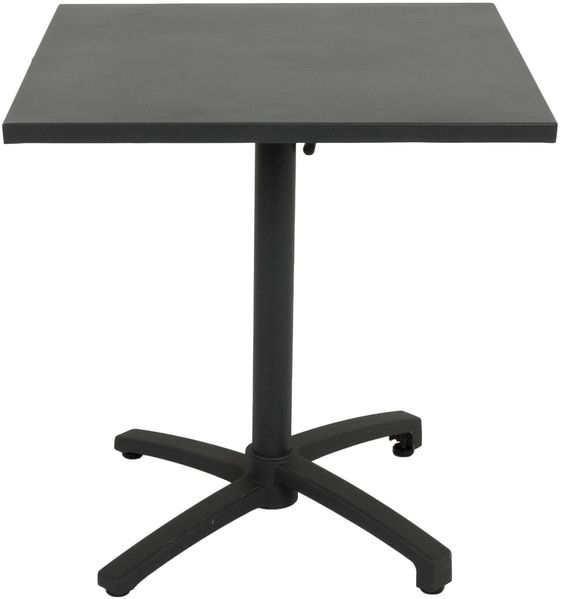 Gartentisch VIOLA anthrazit pulverbeschichtet - Aluminium, Anthrazit, 70x70x74cm | Klapptisch Esstisch Wetterfest Outdoor Tisch Bild 2