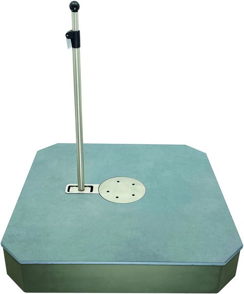 Liro Schirmständer Maxi Plus 180 Keramik 81 x 81 cm steingrau KP180-SG