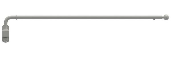 INTERDECO Schwenkstange Cassina, ausziehbar, Wandmontage, Metall, Weiß, 13/9