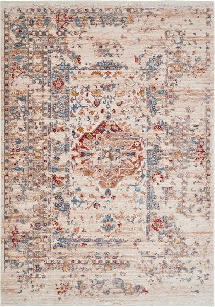 LUXOR living Teppich Rocco, rechteckig, Höhe: 11 mm, Vintage-Look, verschiedene Designs, mit Fransen, Wohnzimmer