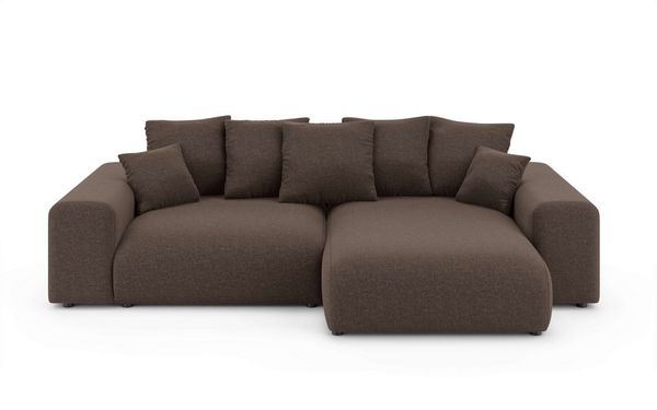 Home affaire Ecksofa LAKESIDE mit Bettfunktion und Bettkasten, B/T/H 257/166/84 cm, L-Form, Recamiere beidseitig montierbar, mit Wellenunterfederung