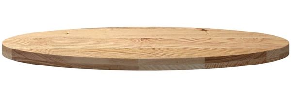 vidaXL Tischplatte 100x50x4 cm Massivholz Eiche Oval 4009042 Bild 5