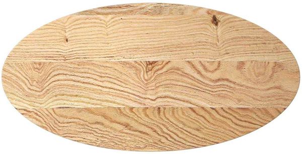 vidaXL Tischplatte 100x50x4 cm Massivholz Eiche Oval 4009042 Bild 2