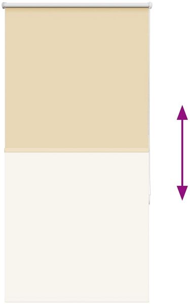 vidaXL Verdunkelungsrollo Beige 75x150cm Stoffbreite 70,7 cm Polyester 4010733 Bild 9