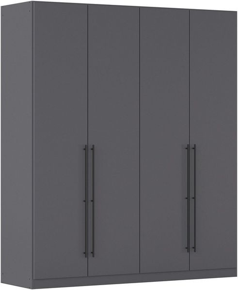 OTTO home Kleiderschrank Mehrzweckschrank Aktenschrank Möbel Mietswohnung Schlafzimmer AVOLA (3 verschiedene Ausstattungen BASIC/CLASSIC/PREMIUM (inkl. SOFT-CLOSE) mit hochwertigen Stangengriffen in Schwarz aus Metall MADE IN GERMANY
