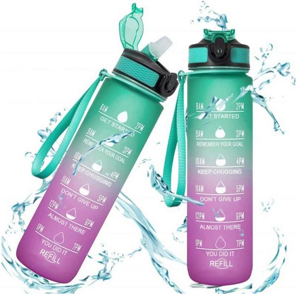 WS-Trend Trinkflasche XL Sportflasche Wasserflasche Flasche 1000 ml in 7 Farben
