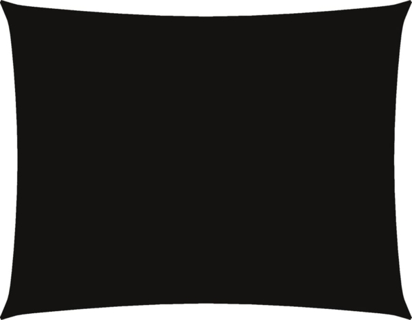 vidaXL Sonnensegel Oxford-Gewebe Rechteckig 6x8 m Schwarz 135773