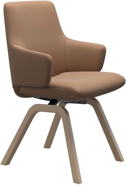 Stressless® Polsterstuhl Laurel, Low Back mit Armlehne, Größe L, mit schräggestellten Beinen in Eiche