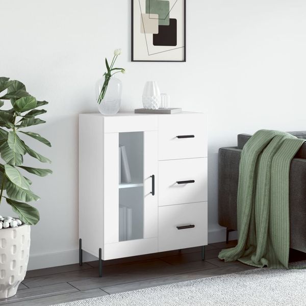 vidaXL Sideboard Weiß 69,5x34x90 cm Holzwerkstoff 828052