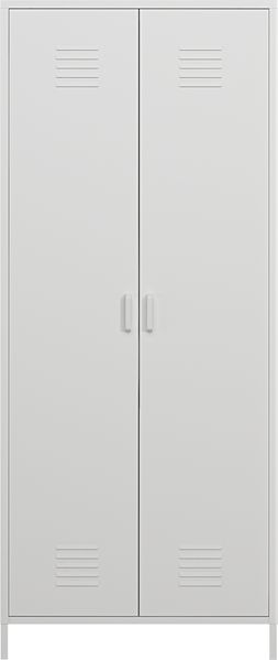 Kleiderschrank Seinäjoki 180x76x50 cm Weiß [en. casa] Bild 6