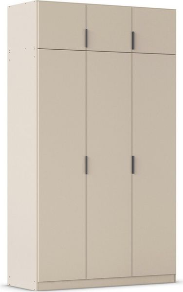 Rauch Möbel Lagoa, Kleiderschrank, Garderobe für Schlafzimmer, Kinderzimmer, Jugendzimmer 6-türig, Farbe Beige, Breite 136