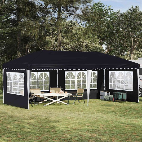 vidaXL Pop-up Partyzelt 575 x 289 x 245 cm Antrazit 42019792