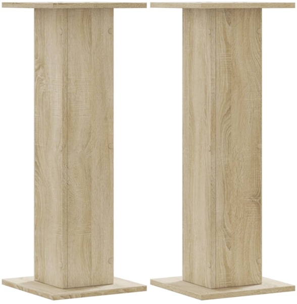 vidaXL Pflanzenständer 2 Stk. Sonoma-Eiche 30x30x80 cm Holzwerkstoff 3307866