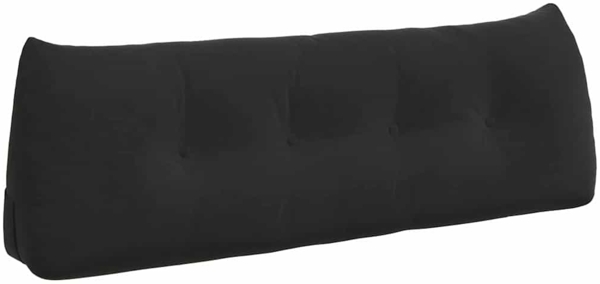 vidaXL Rückenkissen Schwarz 140 x 24 x 50 cm Samt 42014522