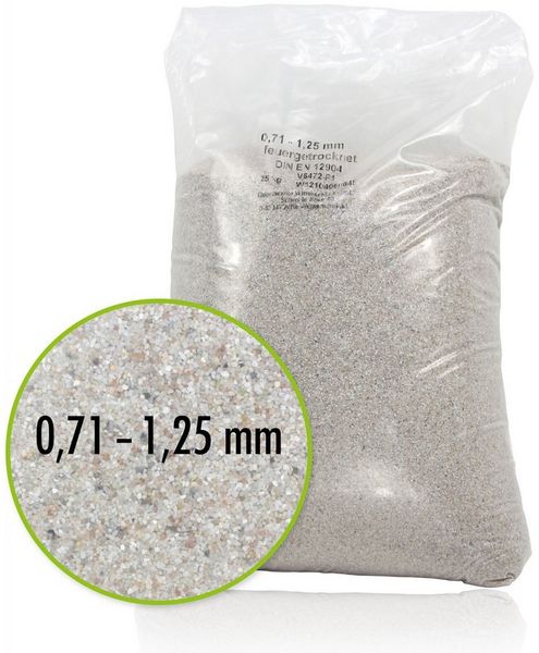 Höfer Chemie GmbH Poolpflege 25 kg Premium Quarzsand Filtersand 0,71 - 1,25 mm, Effektiver Filtersand für klares Poolwasser
