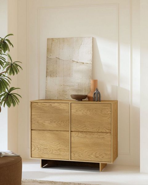 OTTO home Sideboard Tatami, Stilvolle, moderne grifflose Kommode 2 Türen, Breite 111cm, Anrichte mit viel Stauraum, Böden verstellbar, push-to-open-Funktion