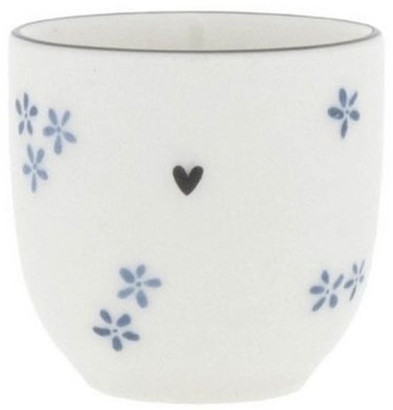 Bastion Collections Eierbecher Daisies Blumen, Spülmaschinengeeignet, Weiß, Blume, H: 5cm