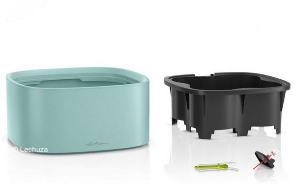 Lechuza® Pflanzkübel Pflanztopf Pila Color Stick-System sandbraun (Komplettset)