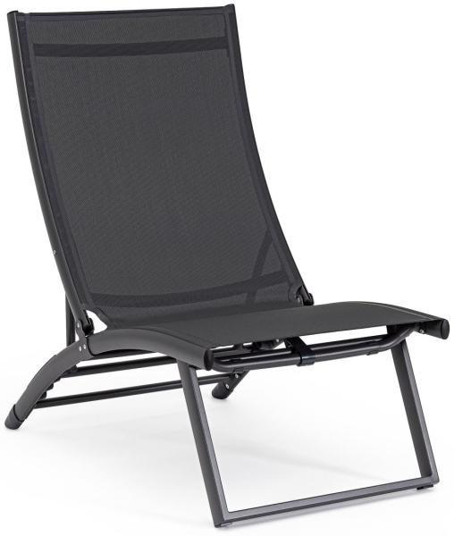 Loungesessel Taylor aus Aluminium, Dunkelgrau