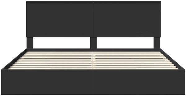vidaXL Aufbewahrungsbett Schwarz 200 x 200 cm Holzwerkstoff 3411174 Bild 8
