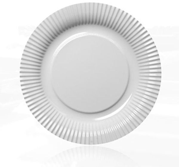 Contento - Picnic Fast Food Teller Ø23cm weiß (656454) Grillteller Campingteller