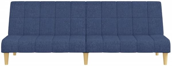 vidaXL Schlafsofa 2-Sitzer Blau Stoff 375830 Bild 5