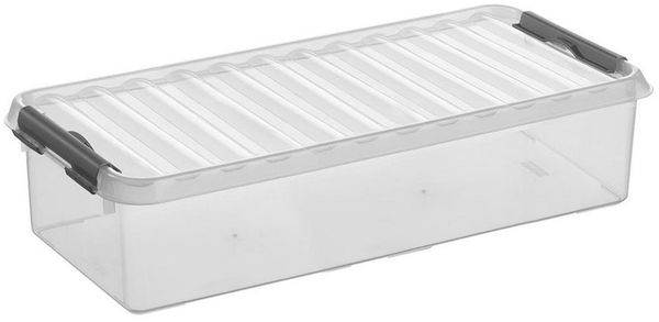 Sunware Aufbewahrungsbox Box Q-line transp./metallf. 6,5 Ltr.