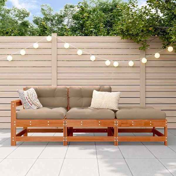 vidaXL Sectional Sofa Einheiten Wachsbraun 190 x 62 x 70,5cm 865486