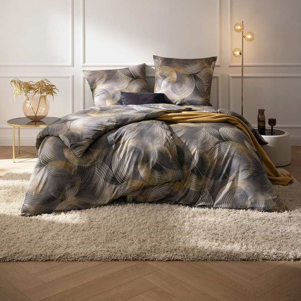 Estella Interlock Jersey Bettwäsche Toni 6505-920 anthrazit 135x200