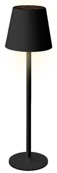 Lumineo Solarleuchte Tischleuchte, Eisen schwarz, Höhe 37 cm, Batterie inklusive