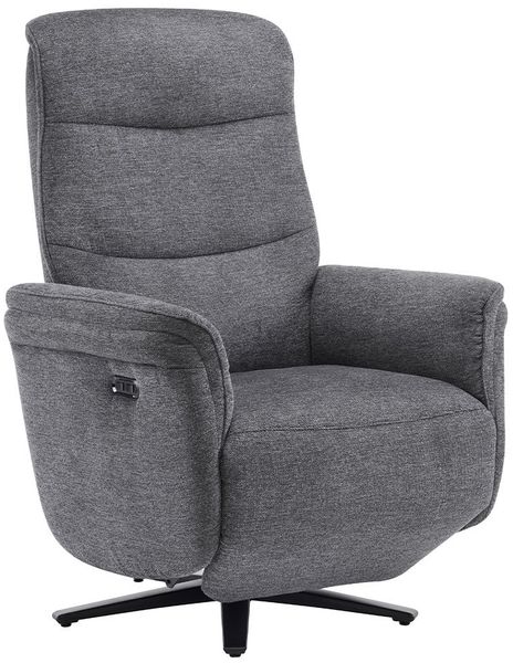 Relaxsessel Andy / LBYU-C-007-Single-1820-36, Stoff, Grau, 71 x 108 x 89 cm