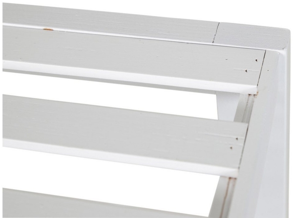 axentia Bambusregal, 5 Ablagen, ca. 36 x 145 x 36 cm, Weiß Bild 3