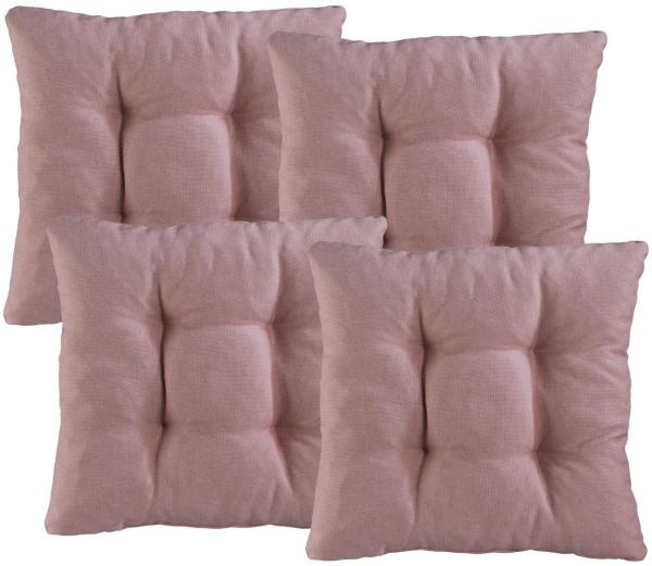 XDREAM Stuhlkissen Sitzkissen Set (2er & 4er) für Stühle und Bänke, robuste Polsterauflage für indoor und outdoor, 38x38x6 cm