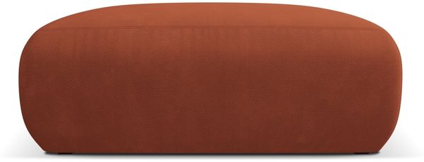 Micadoni Hocker Molino Large Strukturierter Stoff Orange