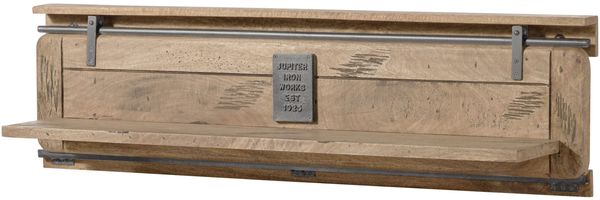 Wandregal Mango 160x25x38 whitewash lackiert RAILWAY #390