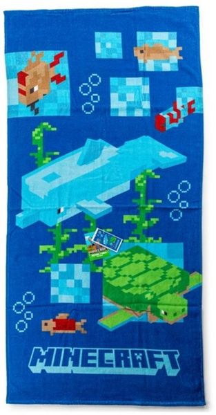 Minecraft Duschtuch Badetuch Strandtuch 70 x 140 cm / 100% Baumwolle