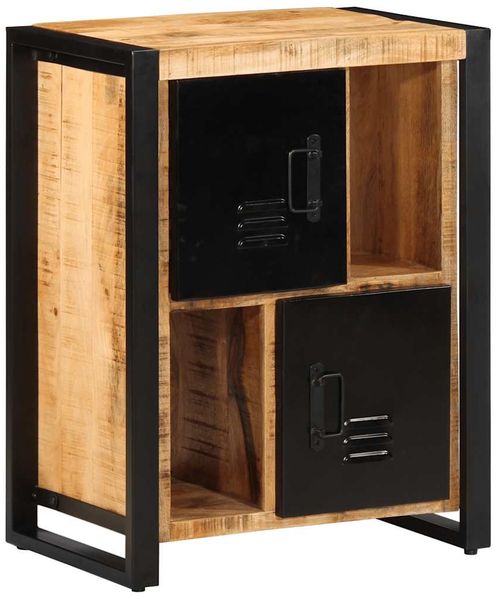 vidaXL Sideboard 55x35x70 cm Raues Mangoholz 4013579 Bild 3