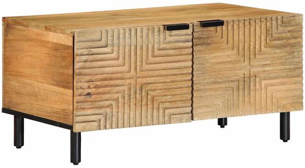 vidaXL Couchtisch Braun 80x50x40 cm Massivholz Mango 4017725