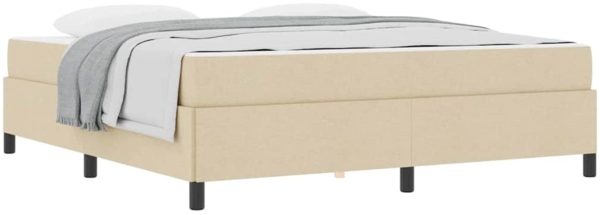 vidaXL Boxspringbett Creme 180 x 200 cm Stoff 3398883 Bild 2