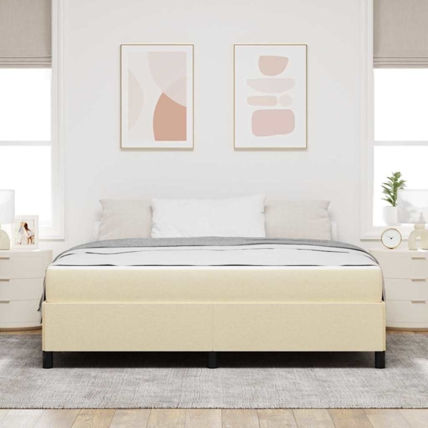 vidaXL Boxspringbett Creme 180 x 200 cm Stoff 3398883 Bild 3