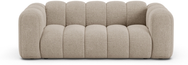 Micadoni Sofa Lupine 2-Sitzer Chenille Eden Dunkelbeige