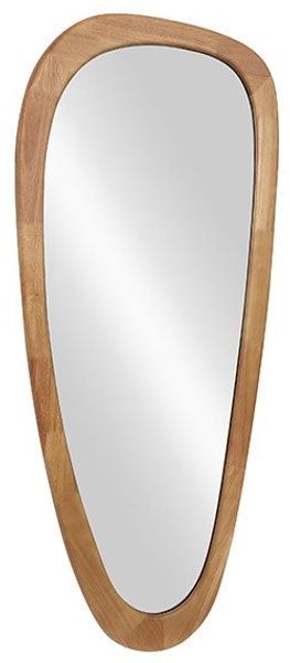 riess-ambiente Wandspiegel ORGANIC 120cm braun – Walnussholz-Design, vertikal, Dekoration (Einzelartikel, 1-St), organische Form mit Holzoptik – ideal für Wohn- oder Schlafbereich