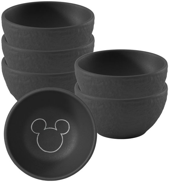 Villeroy & Boch Manufacture Rock - Mickey Mouse Dipschale ø 7,7 cm 6er Set