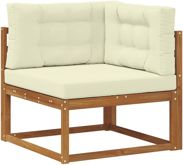 vidaXL Outdoor-Sofagarnitur mit Kissen 7 pcs Natur und Creme 3382718 Bild 4