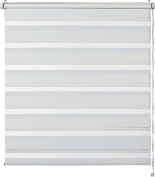 Doppelrollo Tilda, SCHÖNER WOHNEN-Kollektion, transparent, mit Bohren/ohne Bohren, freihängend, Klemmfix, geklemmt, silberne oder weiße Rollo-Technik