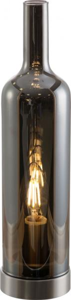 Tischlampe Wohnzimmer Tischleuchte Glas rauch Flasche 50090102