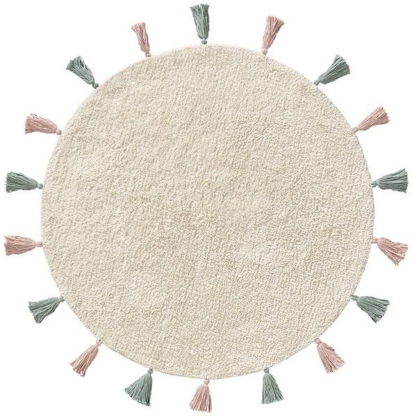 benuta Kinderteppich Malu, rund, Höhe: 6 mm, Kunstfaser, Berber, Ethno-Style, Wohnzimmer